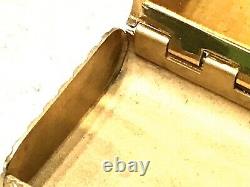 Rare Vintage Antique Van Cleef&Arperls Art Deco 18K Gold Trinket Pill Box Old