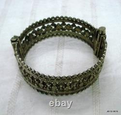 Rare Vintage antique tribal old silver bracelet bangle handmade jewellery