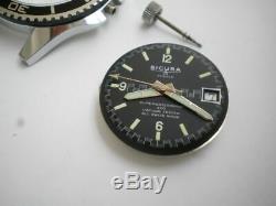 Sicura diver big 42 mm. Men's Breitling new old stock vintage wrist watch