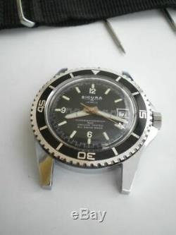 Sicura diver big 42 mm. Men's Breitling new old stock vintage wrist watch
