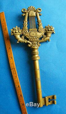 Skeleton Key HUGE 10 Brass Vintage Old Key More Exotic Antique Keys Here