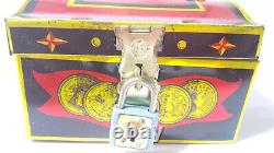 Tin Toy TREASURE BOX Vintage Antique Made in Japan Old Goods Super Rare