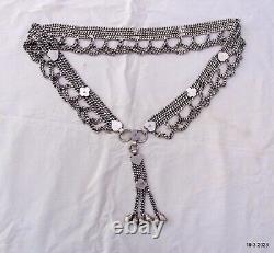 Tribal old Silver Belt Vintage Antique belly chain body jewelry hip chain