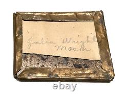 Vintage Antique1800'Gold Plate Daguerreotype Photograph Portrait Child Girl Old