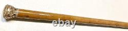 Vintage Antique 1892 Victorian Gold Filled Knob Swagger Walking Stick Cane Old