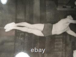 Vintage Antique Acrobat Young American Teens Fun Men Muscles Old Gay Int Photo