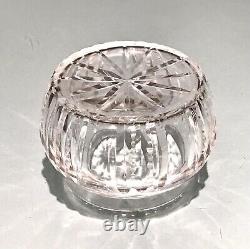 Vintage Antique Art Nouveau Sterling Silver Crystal Cut Trinket Box Vase Jar Old