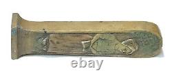 Vintage Antique Bronze Brass Weighted Women Stamp Monogram Seal Old