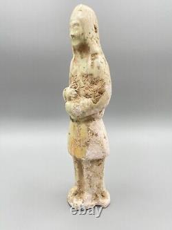 Vintage Antique Chinese Terracotta Figurine Man Painted Glazed Statue OLD