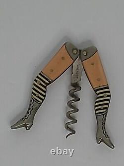 Vintage Antique Figural Ladies' Legs Corkscrew Old Time Ladys Legs Cork Screw