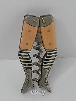 Vintage Antique Figural Ladies' Legs Corkscrew Old Time Ladys Legs Cork Screw