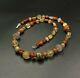 Vintage Antique Gems Jewelry Old Agate Crystals Beads Necklace