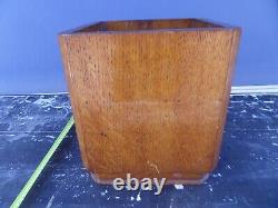 Vintage Antique Old English Oak Pot Plant Holder