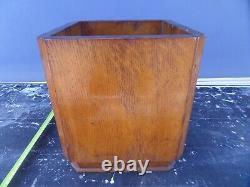 Vintage Antique Old English Oak Pot Plant Holder