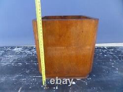 Vintage Antique Old English Oak Pot Plant Holder