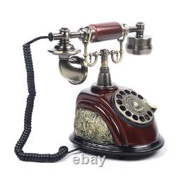 Vintage Antique Old Fashioned Rotary Dial Phone Handset Desk Telephone Ceramic