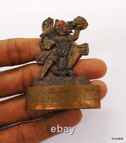 Vintage Antique Old Lord Hanuman ji Copper Article Hindu God Idol Handmade