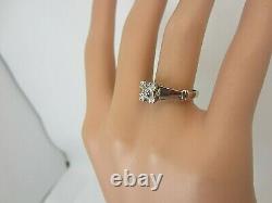 Vintage Antique Platinum 0.40 ct. Old Mine Cut Diamond Engagement Ring