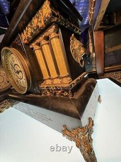 Vintage Antique Seth Thomas Adamantine Mantle Clock over 100 years old
