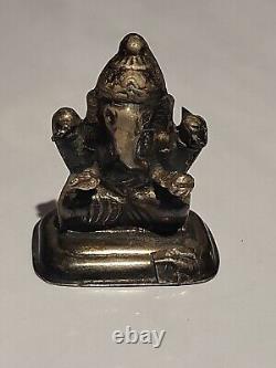 Vintage Antique Sterling Silver old Handmade Laxmi godess statue idol Lot Rare