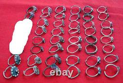 Vintage Antique Tribal Old Silver Toe Rings Ecl Lot 20 Pair
