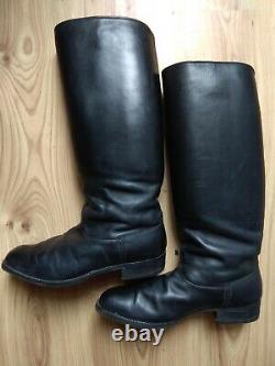Vintage Antique old General Boots Army Military Leather Size 43 SOVIET USSR