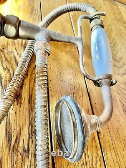 Vintage Brass Bath Taps And Shower Combination Old Fashioned Period Style Gold