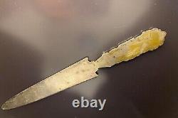Vintage Cake knife Silver Handle 925 Server Engraved Wedding Rare Old 28.5 cm
