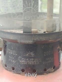 Vintage Coleman 200a Single Mantel Black Band Dated 2 52 Old Red Lantern