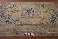 Vintage Distressed 8x11 Traditional Area Rug Wool Hand-knotted Evenly Low Pile