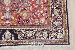 Vintage Floral Traditional Oriental Area Rug Hand-knotted Wool Red Carpet 6x10
