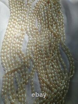 Vintage Freshwater Pearls Ivory Cream variety sizes 1 strand New Old Stock