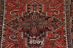 Vintage Geometric 7x10 Traditional Area Rug Wool Hand-knotted
