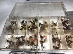 Vintage HUGE Lot Old Trout Flies Collection Of Fly Fishing Flies, Line Old Cases