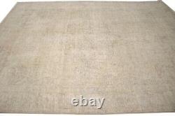 Vintage Hand-Knotted Classic Floral 8X11 Antique Distressed Oriental Rug Carpet