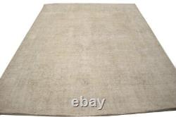 Vintage Hand-Knotted Classic Floral 8X11 Antique Distressed Oriental Rug Carpet