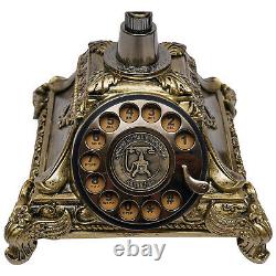 Vintage Handset Telephone Antique Old Fashioned Rotary Dial Phone Home Decor HOT