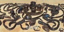 Vintage Old Antique Cast Iron Victorian Dump Dig Metal Objects History museum