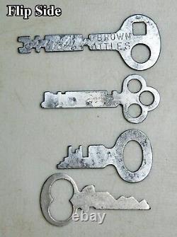 Vintage Old Antique Lot of 89 Flat / Stamped Keys (Bin # 57)