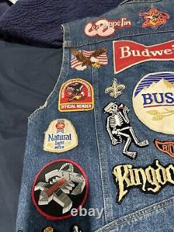 Vintage Patched Denim Tons of old and collectable patches lots of rare patches