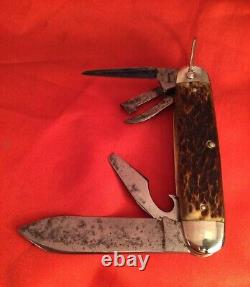 Vintage Remington Rogers bone Scout pocket knife 1930s rare old antique USA