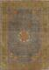 Vintage Traditional Overdyed Oriental Area Rug Evenly Low Pile Hand-knotted 8x11