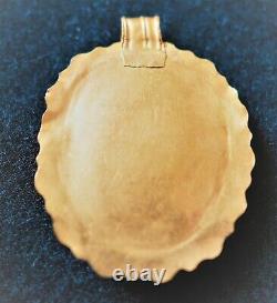 Vintage antique 21kt + gold necklace Solid Gold Pendant, very old Top Conditio