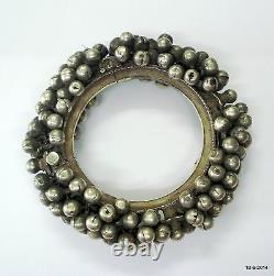 Vintage antique ethnic tribal old silver bracelet bangle cuff belly dance jewelr