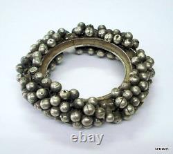 Vintage antique ethnic tribal old silver bracelet bangle cuff belly dance jewelr