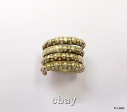 Vintage antique ethnic tribal old silver ring coil ring traditional jewellery