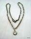 Vintage Antique Tribal Old Silver Chain Pendant Necklace Handmade Jewelry