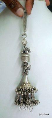 Vintage antique tribal old silver trouser decoration pendant belly dance jewelry