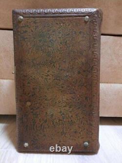 Vintage, antiques, old, Soviet Photo album with wooden pages, 12 pages. USSR
