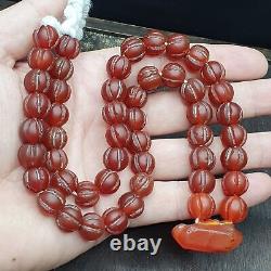 Vintage old beads antique Indo Tibetan Himalayan Tibetan carnelian necklace